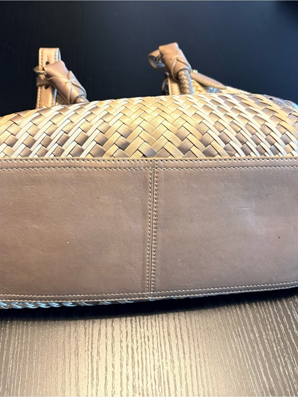 Cole Haan Woven Ombre Shoulder Bag with Dust Cover - Picture 9 of 15